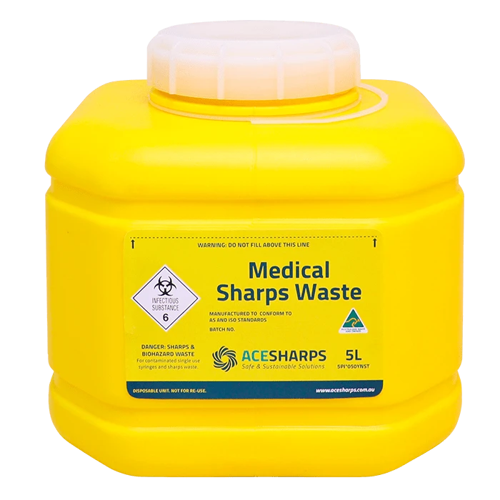 Sharps Disposal Containers Animal Health Bainbridge Pty Ltd 5L