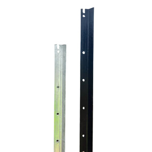 Metal pickets on a white background
