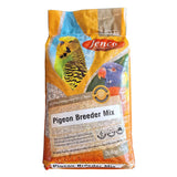 Bag of Jenco Pigeon Breeder Mix with parrot illustrations on a white background
