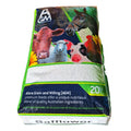 Bag of Allora Grain and Milling (AGM) safflower feed with animal images on the packaging.