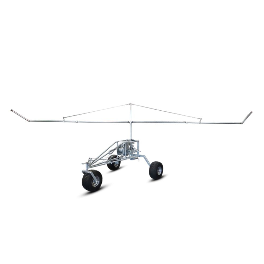 Farm irrigator system on a white background