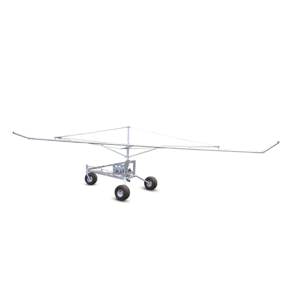 Agricultural irrigator on a white background