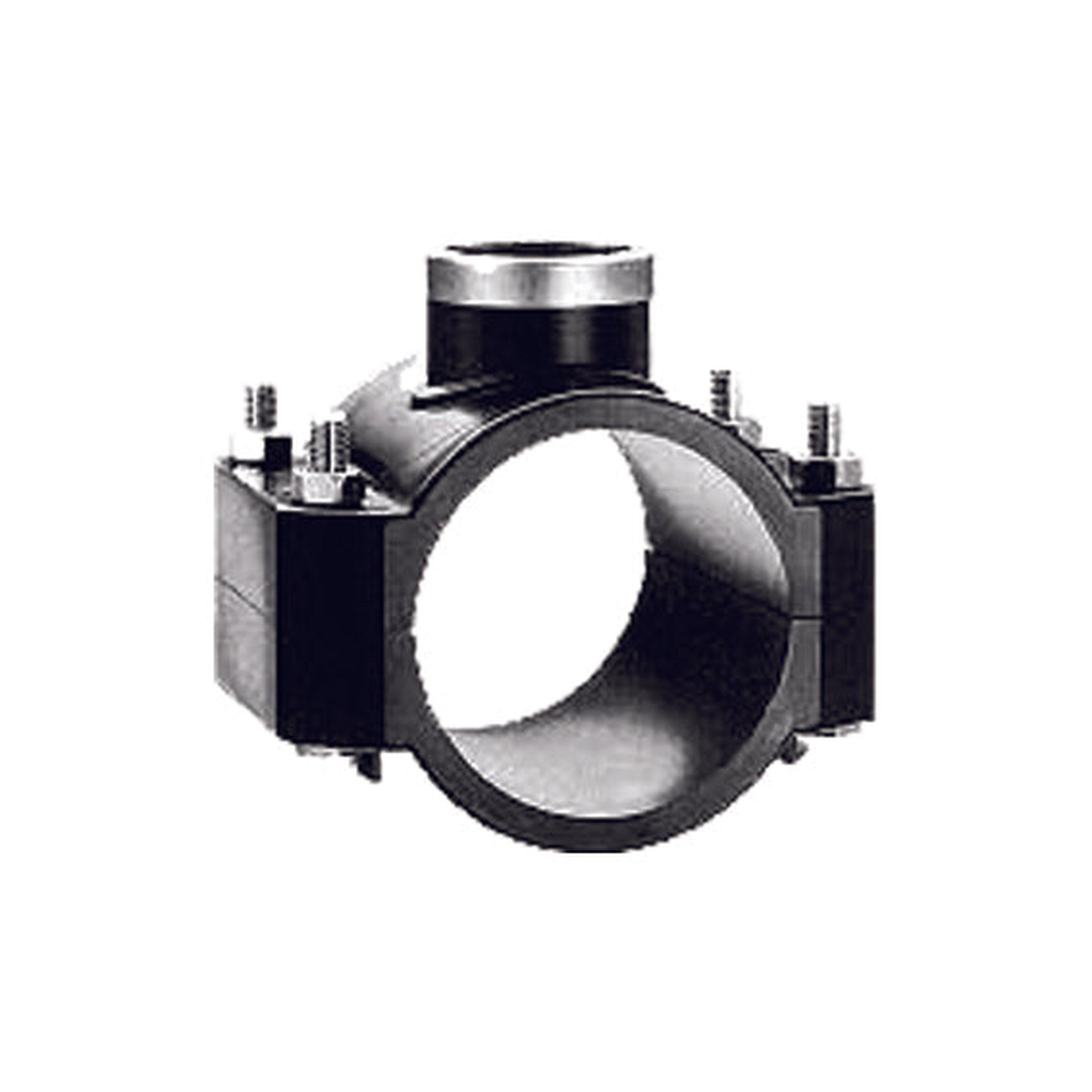 Saddle Metric C/W SS Bolts & Nuts Fittings Plasson 110-2"  