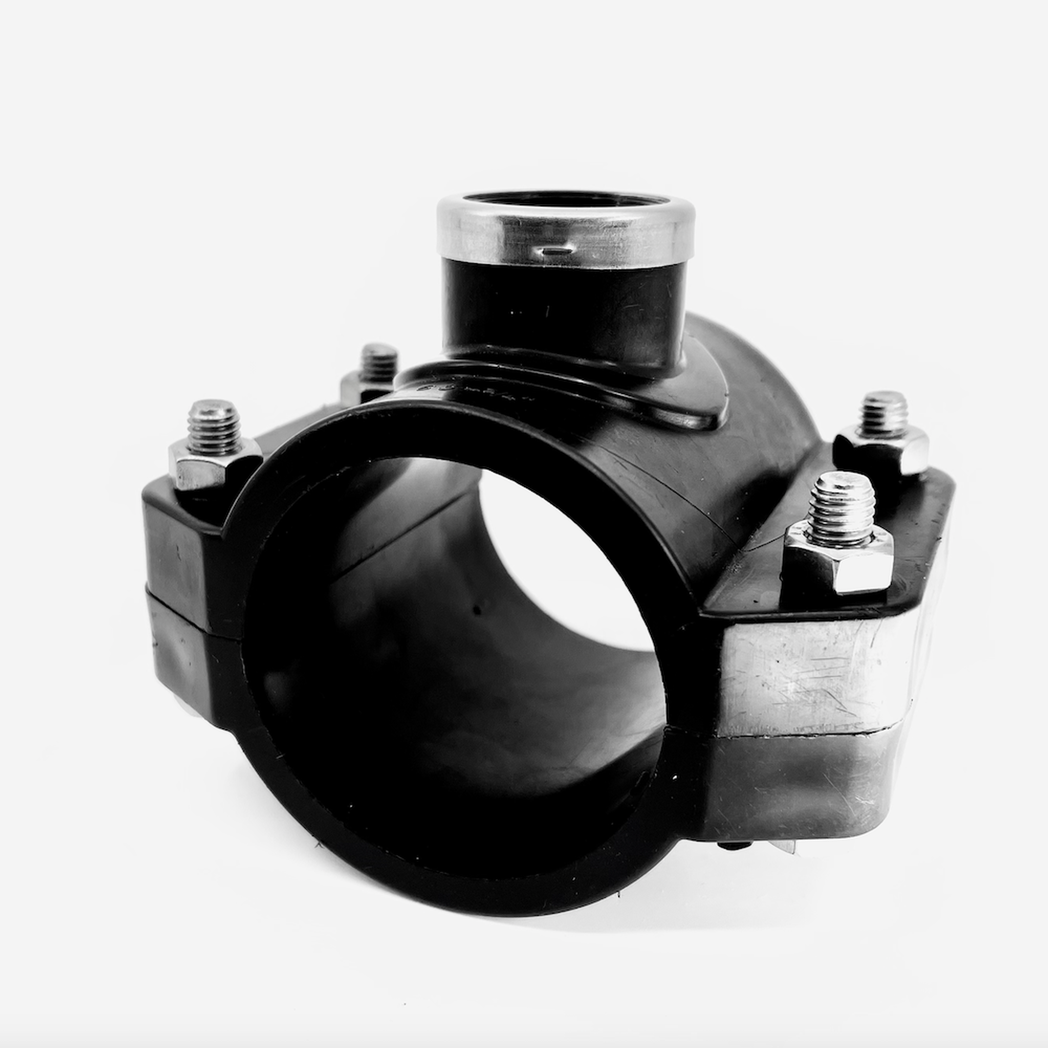 Tapping Saddle Metric SS Fittings Plasson 90 x 1"  