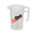 Clear measuring cup with 'AgBoss' logo on a white background