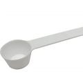 White feedmaxx spoon for herbicides on a white background