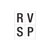 Arena Marker Letter Set "RSVP" AgBoss Product from Austral Ag