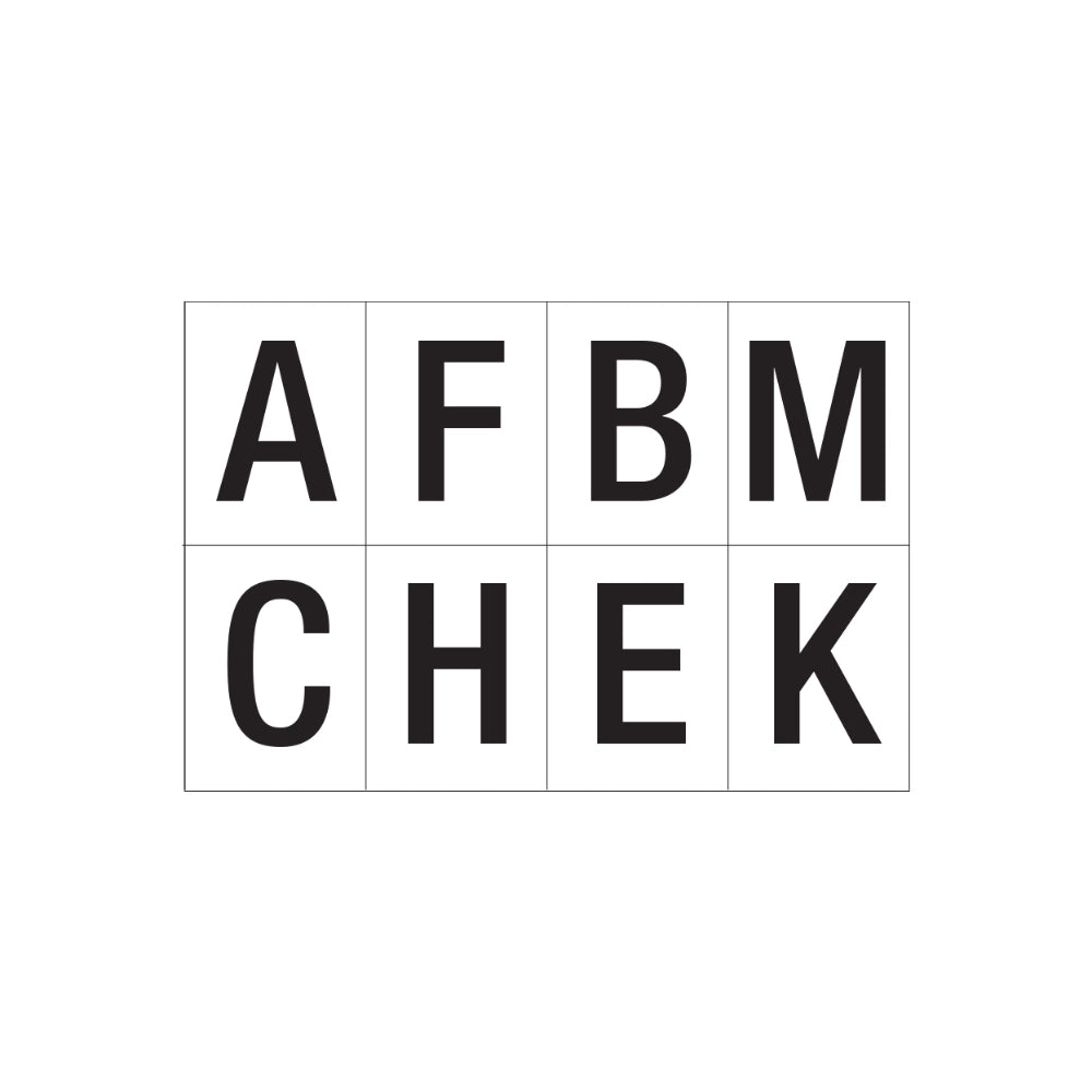 Arena Marker Letter Set "AFBMCHEK" AgBoss Product from Austral Ag