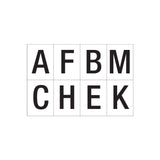 Arena Marker Letter Set "AFBMCHEK" AgBoss Product from Austral Ag