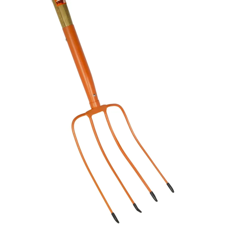 Manure Fork Prong Wooden Handle