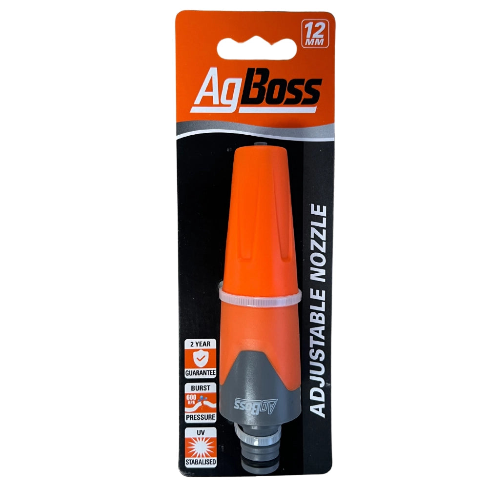AgBoss adjustable nozzle packaging on a white background