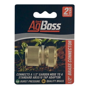 18163 - Fittings - Brass Hose Connector - 1/2" - Austral Ag