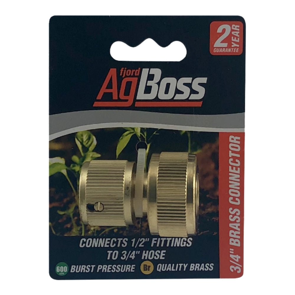 18165 - Fittings - Brass Hose Connector - 3/4" - Austral Ag