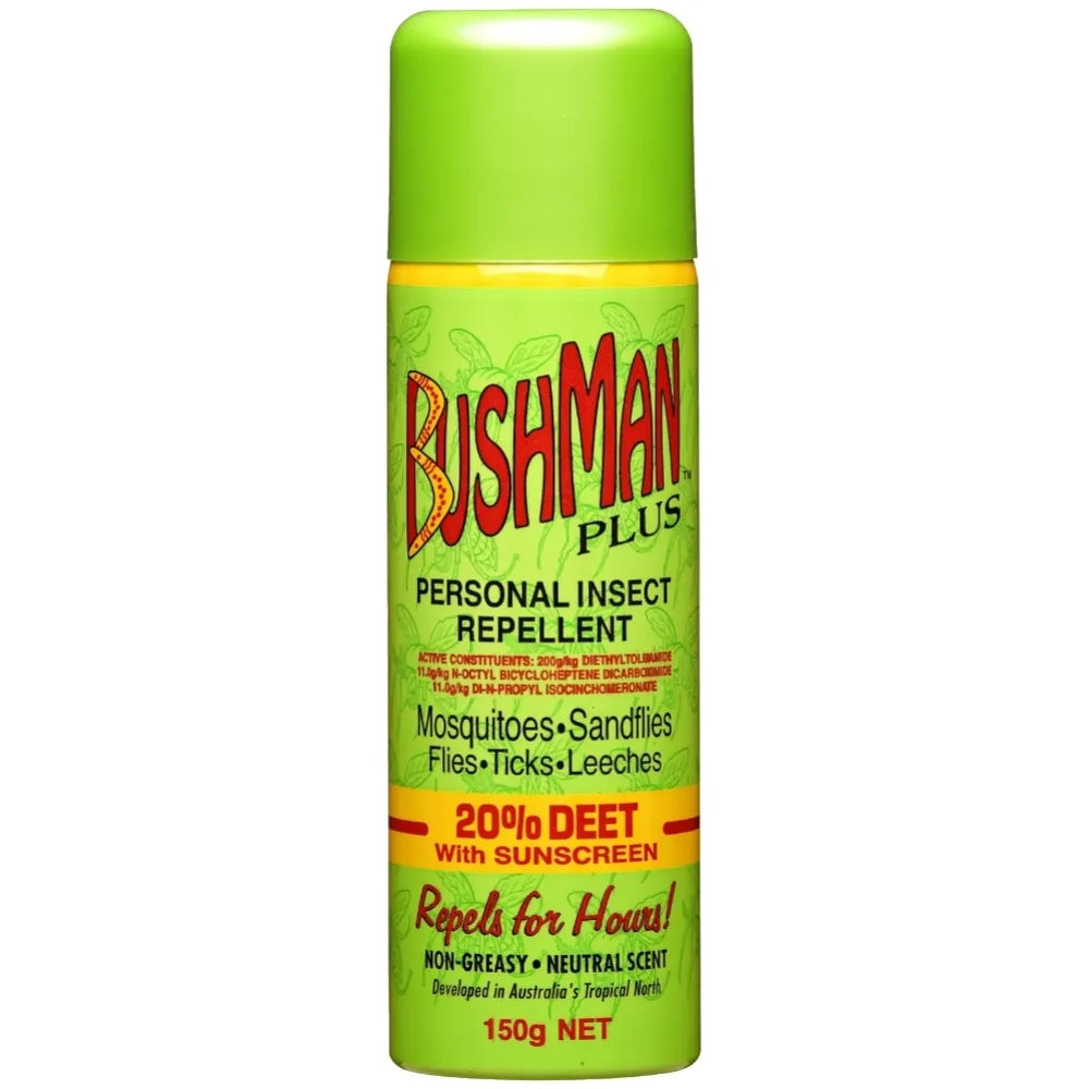 Bushman "Plus" Aerosol 20% Deet with Sunscreen