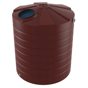 Dark red water storage tank on a white background
