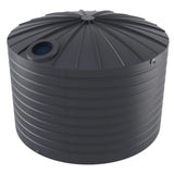 Grey blue water tank on a white background