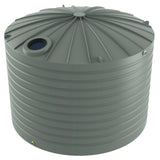 Light green plastic water storage tank on a white background