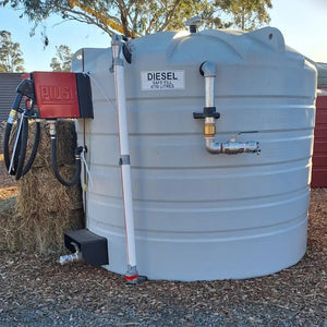 18833 - Tanks - Bushmans 5000L Round Diesel Fuel Dispensing Tank - Austral Ag