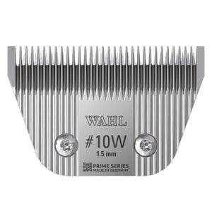 Wahl wide hair clipper blade with model number 10W on a white background