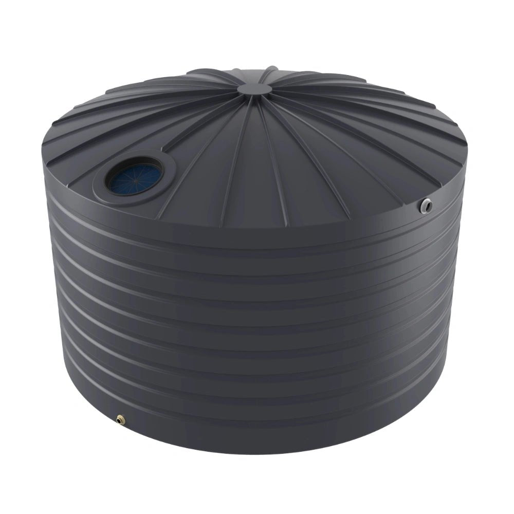 18888- Tanks-Bushmans 22500L Round Water Tank-Slate Grey - Austral Ag