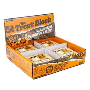 18991 - Supplementation - Chicken Treat - Flock Blocks with Dried Mealworms - Mealworms, Peanuts & Raisins - Austral Ag