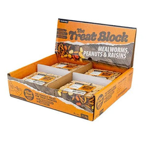18991 - Supplementation - Chicken Treat - Flock Blocks with Dried Mealworms - Mealworms, Peanuts & Raisins - Austral Ag