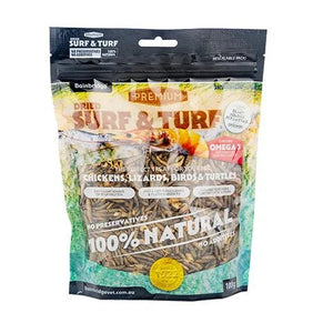 18993 - Supplementation - Chicken Treat - Surf and Turf - Black Soldier Fly Larvae and Shrimp - 100g - Austral Ag