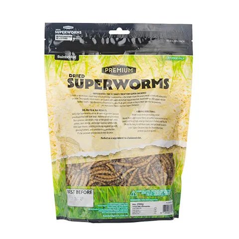 18997 - Supplementation - Chicken Treat - Dried Superworms - 250g - Austral Ag
