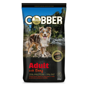 19024 - Feed - Cobber Adult Dog Food with Beef - 20kg - Austral Ag