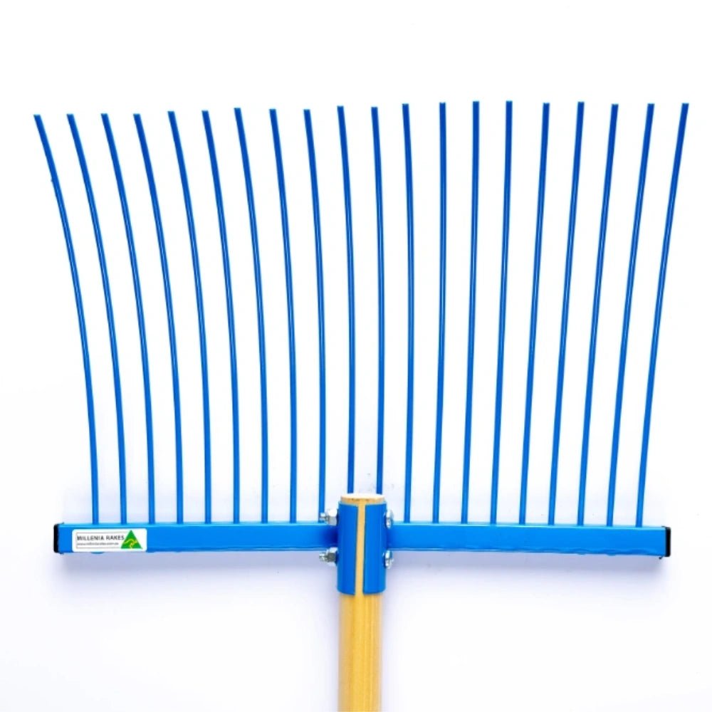 19026- Hardware-Millenia Stable Fork - Classic Rake-Blue - Austral Ag