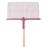 19034- Hardware-Millenia Stable Fork - Jumbo Rake-Pink - Austral Ag