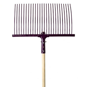 19035- Hardware-Millenia Stable Fork - Jumbo Rake-Purple - Austral Ag