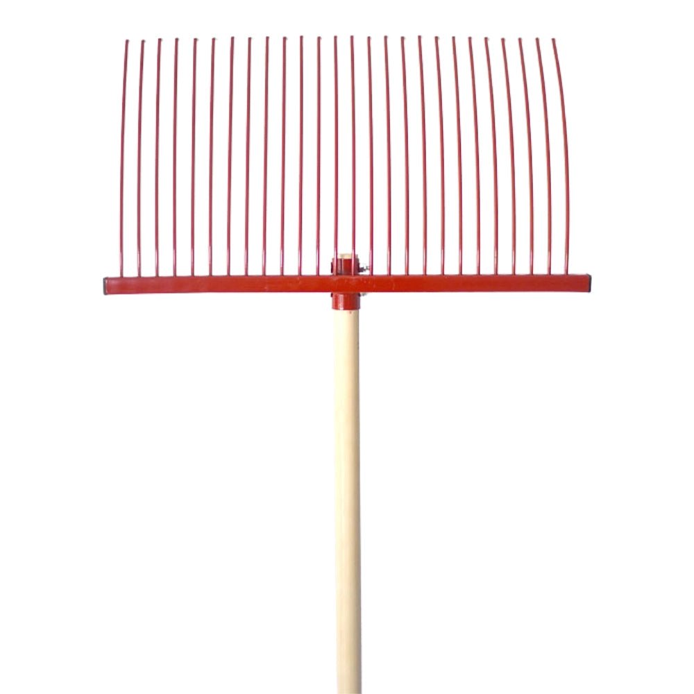 19036- Hardware-Millenia Stable Fork - Jumbo Rake-Red - Austral Ag