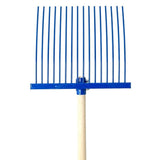 19038- Hardware-Millenia Stable Fork - Junior Rake-Blue - Austral Ag
