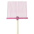 19040- Hardware-Millenia Stable Fork - Junior Rake-Pink - Austral Ag