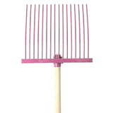 19040- Hardware-Millenia Stable Fork - Junior Rake-Pink - Austral Ag