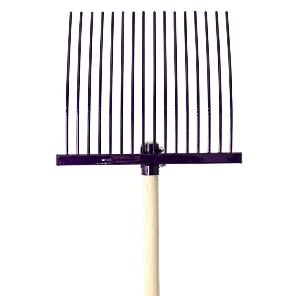 19041- Hardware-Millenia Stable Fork - Junior Rake-Purple - Austral Ag