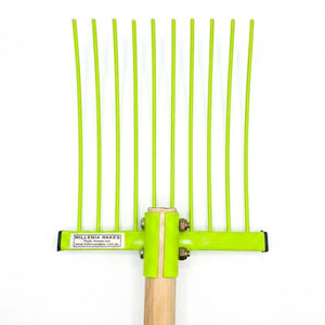 19045- Hardware-Millenia Stable Fork - Mini Rake-Green - Austral Ag