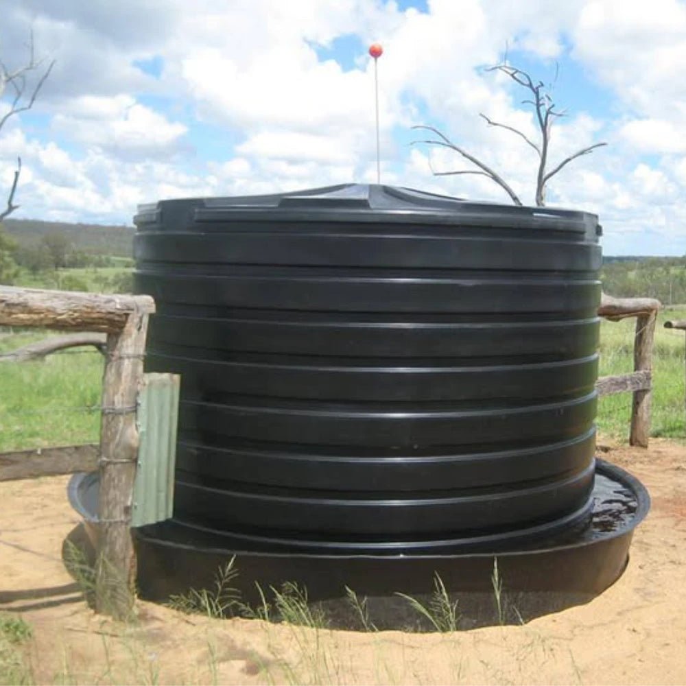 19091- Tanks-Bushmans 5610L Cup and Saucer Water Tank-Slate Grey - Austral Ag