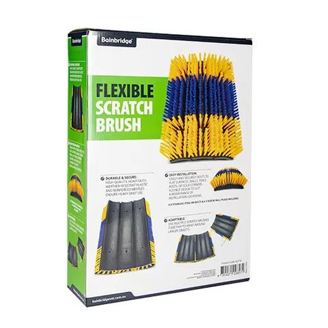 19103- Livestock-Scratch Brush - Polyamide Bristle-Flexible - Austral Ag