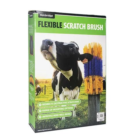 19103- Livestock-Scratch Brush - Polyamide Bristle-Flexible - Austral Ag