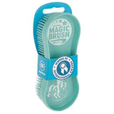 19172- Animal Accessories-MagicBrush Equine - Horse Grooming Brush-Soft Turquoise - Austral Ag