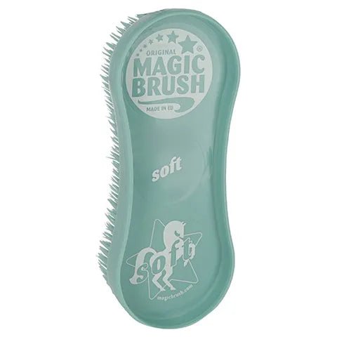 19173- Animal Accessories-MagicBrush Equine - Horse Grooming Brush-Soft White Lily - Austral Ag