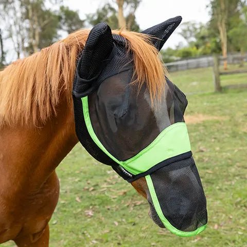 19181- Animal Accessories-Fly Mask - Professional with Ears-Cob - Austral Ag