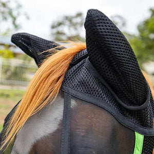 19181- Animal Accessories-Fly Mask - Professional with Ears-Cob - Austral Ag
