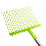 19189- Hardware-Economy Rubber Matting Stable Fork - Metal - Aluminium Handle-Green - Austral Ag