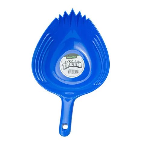 19213- Animal Accessories-Feed Scoop with Teeth-Blue - Austral Ag
