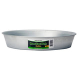 19260- Animal Accessories-Galvanised Round Feed Plate-Medium - 30cm - Austral Ag