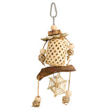 19267- Animal Accessories-Bird Toy - Naturals - Bamboo Web Lantern - Austral Ag