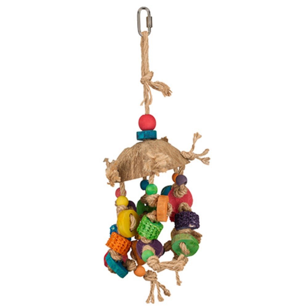19284- Animal Accessories-Bird Toy - Destructive - Coconut Chime - Austral Ag